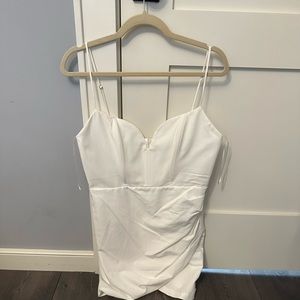 Zara white mini dress size large